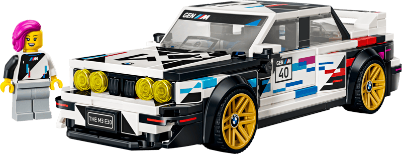lego, auto, bmw, rennwagen, gelbe speichen