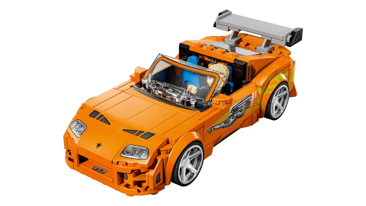 Auto, Car, Convertible, Orange, LEGO