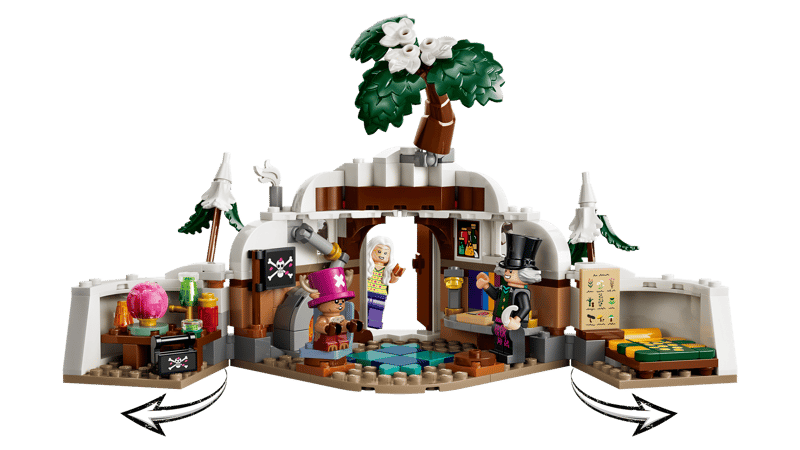 Pirate, Minifiguren, Höhlenlandschaft, Tisch, Baum