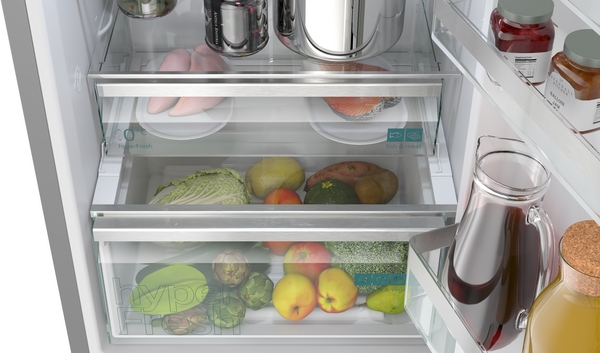 refrigerator, drawer, produce, fruits, vegetables