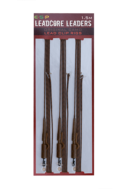 ESP Leadcore Leaders 1m Lead Clip Green ESP Leadcore Leaders 1m Lead Clip Green