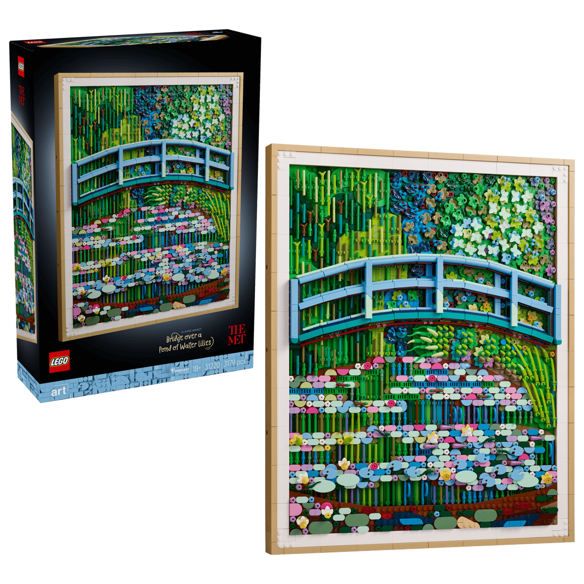 Claude Monet - Brücke über einen Seerosenteich