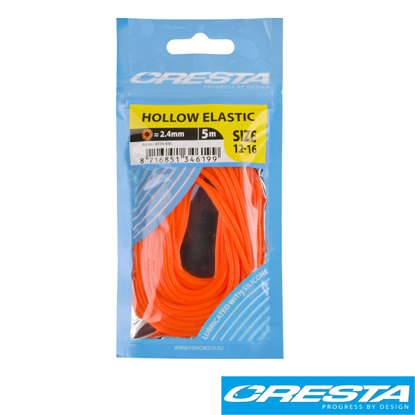 Hollow Elastic Fluo Orange 2,4mm Hollow Elastic Fluo Orange 2,4mm