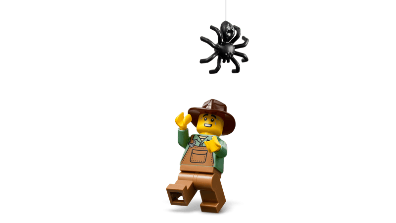 lego, minifigur, bauer, latzhose?, brauner hob