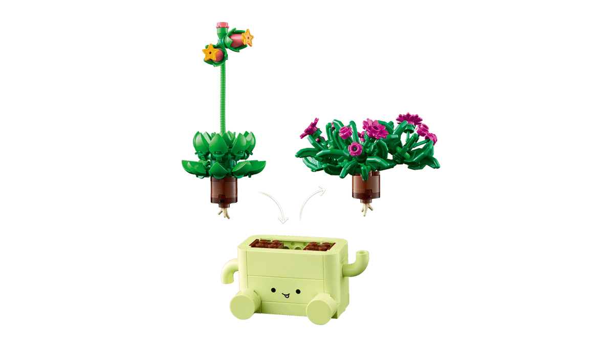 Lego, Kleegrün, Pflanze, Pflanzentopf, Süße Kiste