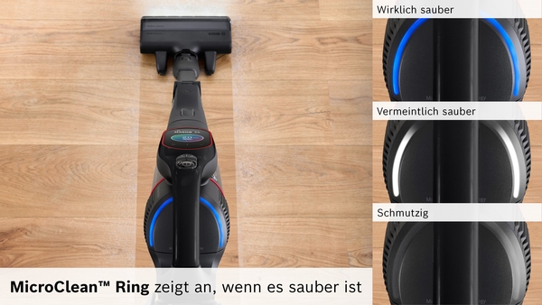 Staubfrei, Bodenstaubsauger, Kreuzschlauch, MicroClean Ring, Saugroboter-Adapter