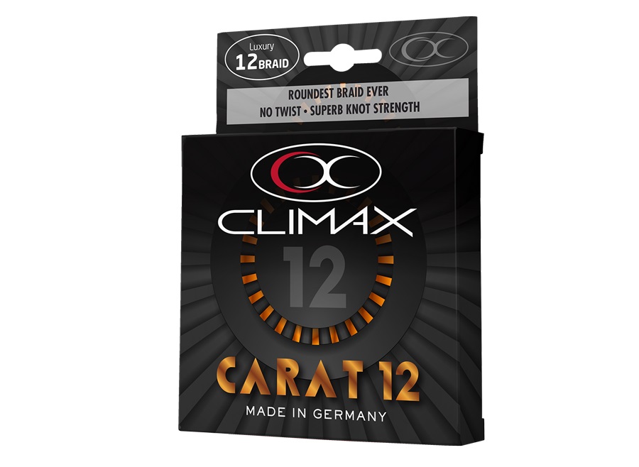 Carat 12 Spiral Braid fluogelb 135m 0,15mm 12,8kg  Carat 12 Spiral Braid fluogelb 135m 0,15mm 12,8kg