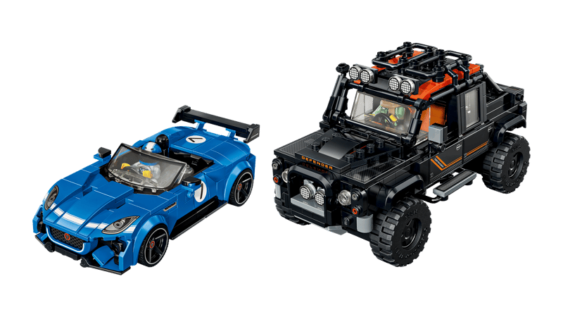Sportwagen, Offroad, Lego, Gummiartiges, 2-in-1