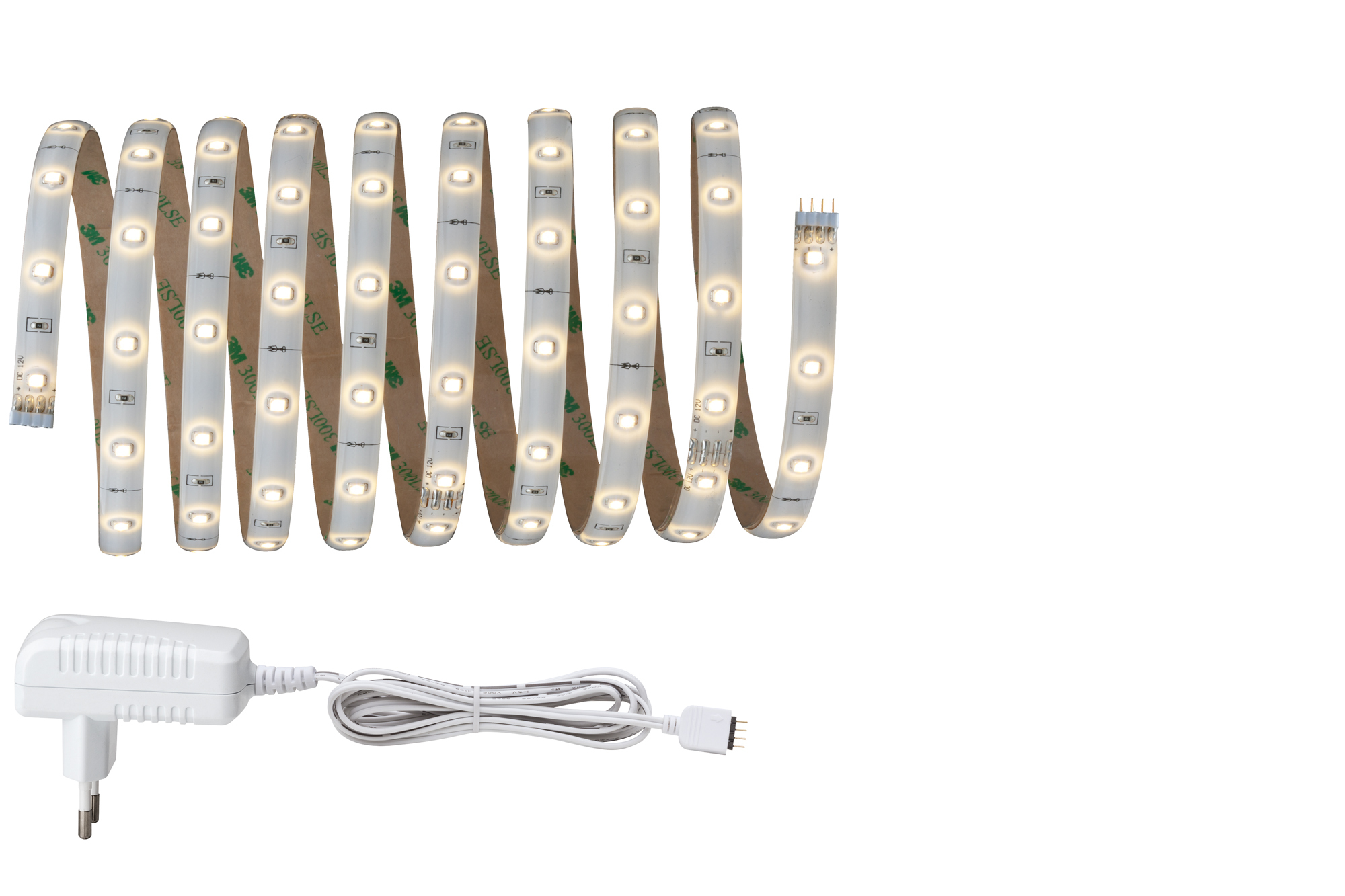 Function YourLED Basisset 3m Warmweiß 9,6W 230/12V 18VA Weiß Kunststoff Function YourLED Basisset 3m Warmweiß 9,6W 230/12V 18VA Weiß Kunststoff