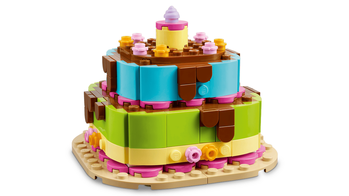 lego, kuchen, torte, bunt, bausteine