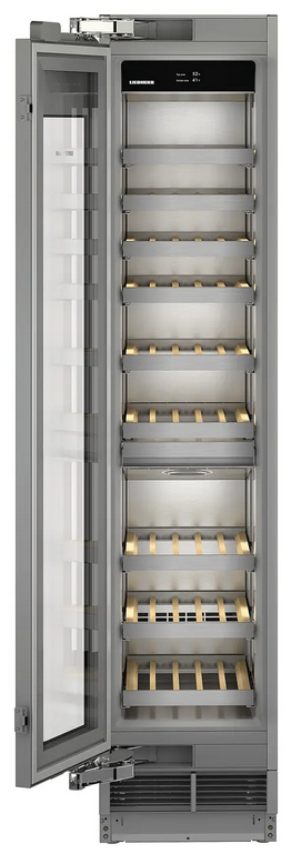 Weinkühlschrank, Kühlschrank, Rotationsregal, Glasfront, Metall