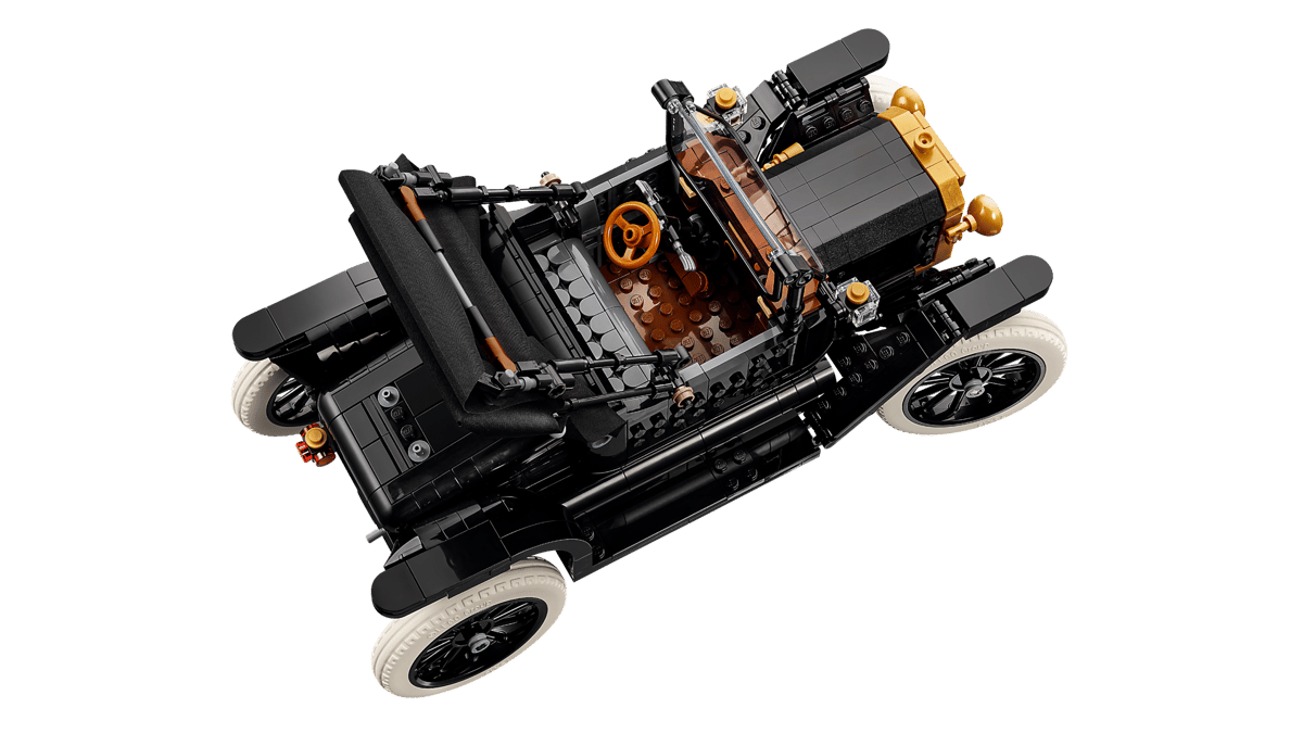 LEGO, Auto, Historisch, Schwarz, Beige