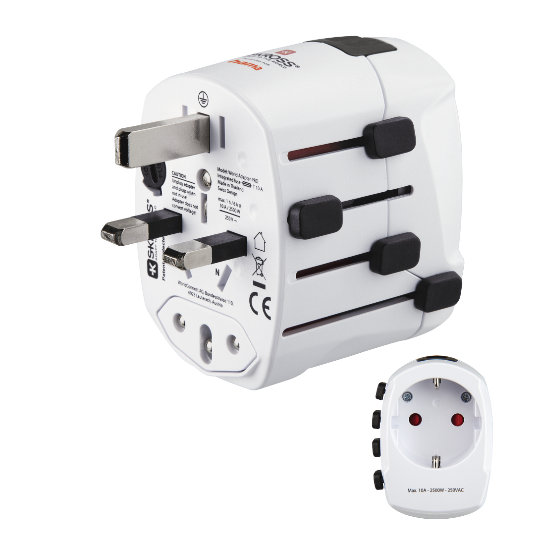 Weltreiseadapter ´World Travel Pro´, 3-polig (223471) Weltreiseadapter ´World Travel Pro´, 3-polig (223471)