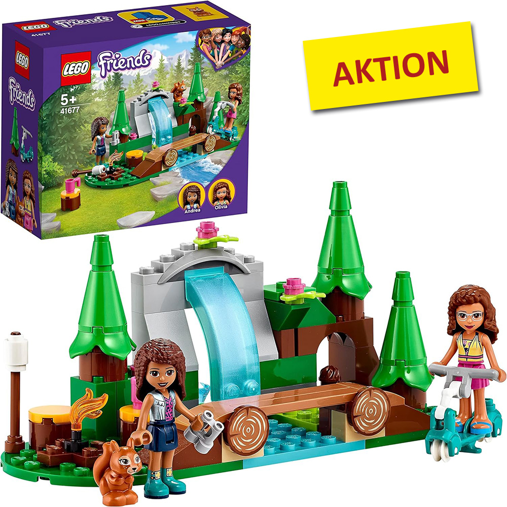 Wasserfall im Wald Kind, Weiblich, Mädchen, Person, Spielzeug