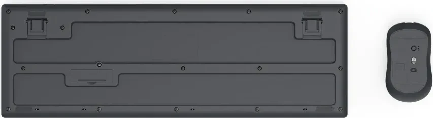Funktastatur mit Maus WKM-200, kabellos, 8 Media-Tasten, schwarz
