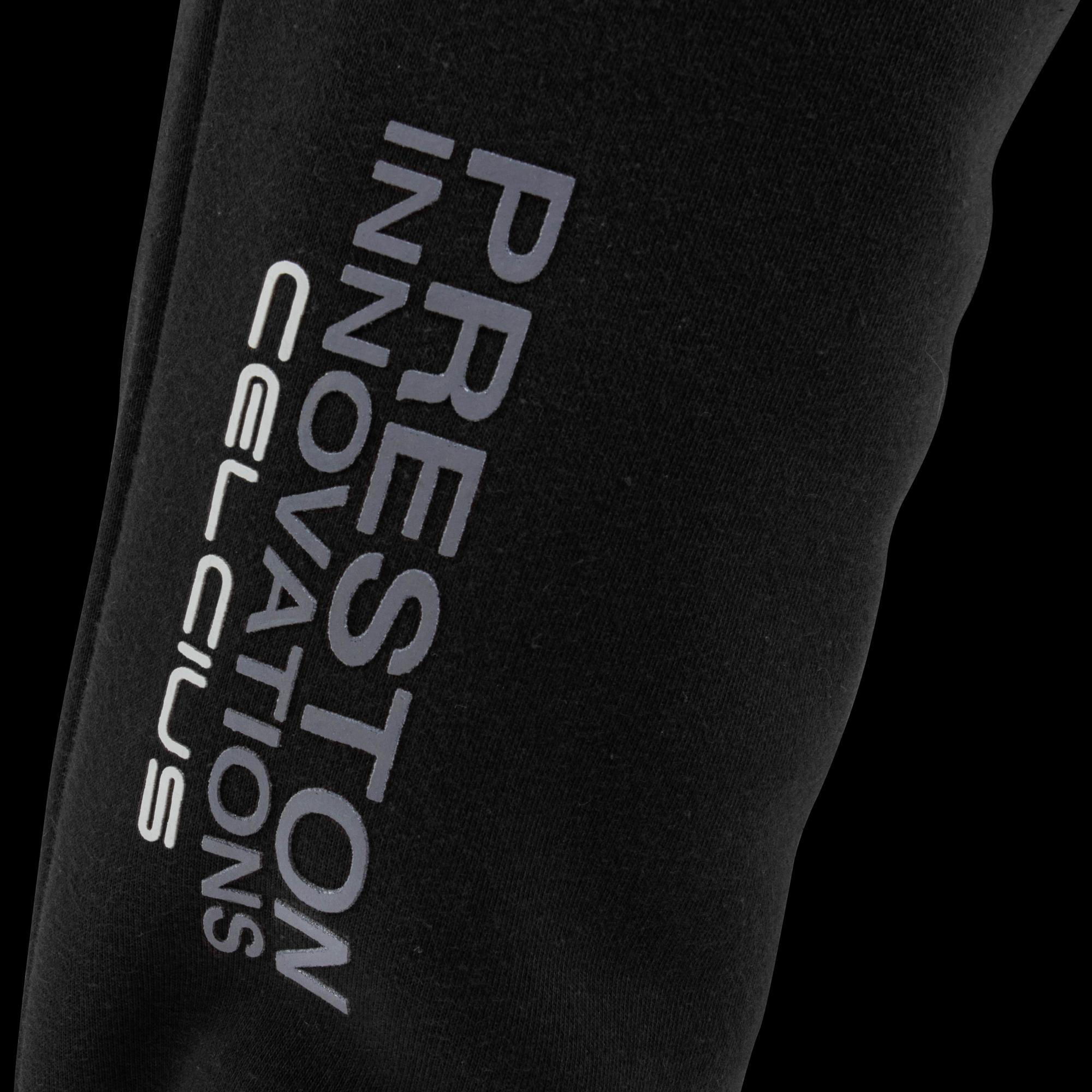 Schriftzug, Logo, Schwarze Kleidung, Textdruck, Stretchmaterial