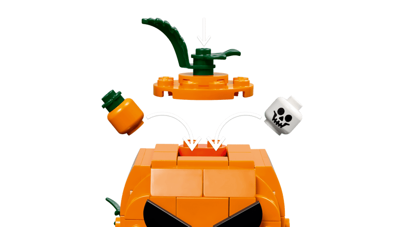 Lego, Spielzeug, Kopf?, Frucht?, Halloween?