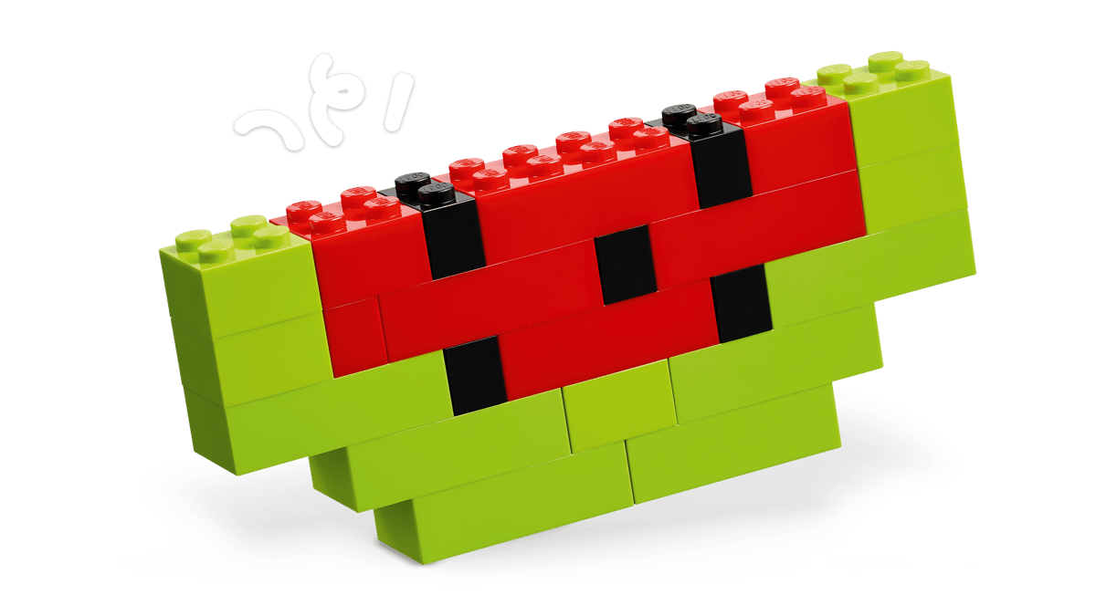 Lego, Figurenteil, Wassermelone, Blockstein, Spielzeug