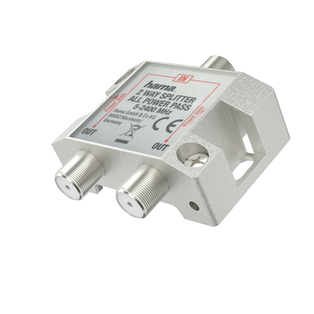 SAT-Verteiler, 2-fach, voll geschirmt (205231) SAT-Verteiler, 2-fach, voll geschirmt (205231)