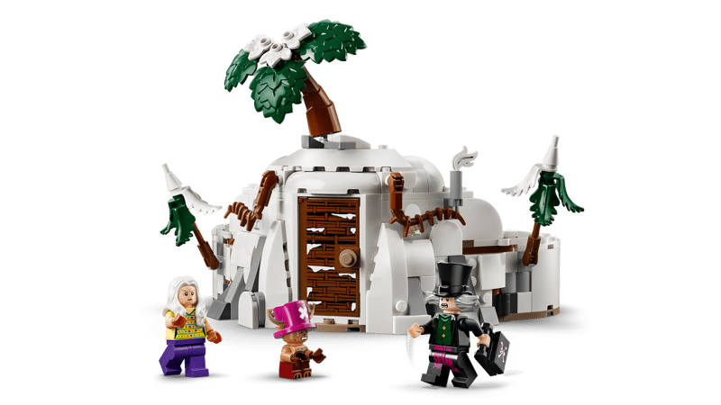 Lego, Schloss, Häuschen, Palme, Figuren