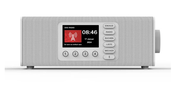 Digitalradio ´DR2002BT´, FM/DAB/DAB+/Bluetooth RX, Radiowecker, Stereo, WS (54299) Digitalradio ´DR2002BT´, FM/DAB/DAB+/Bluetooth RX, Radiowecker, Stereo, WS (54299)