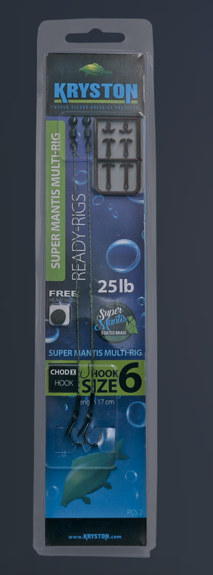 25lb 17cm Super Mantis Multi-Rig #2, 2pc