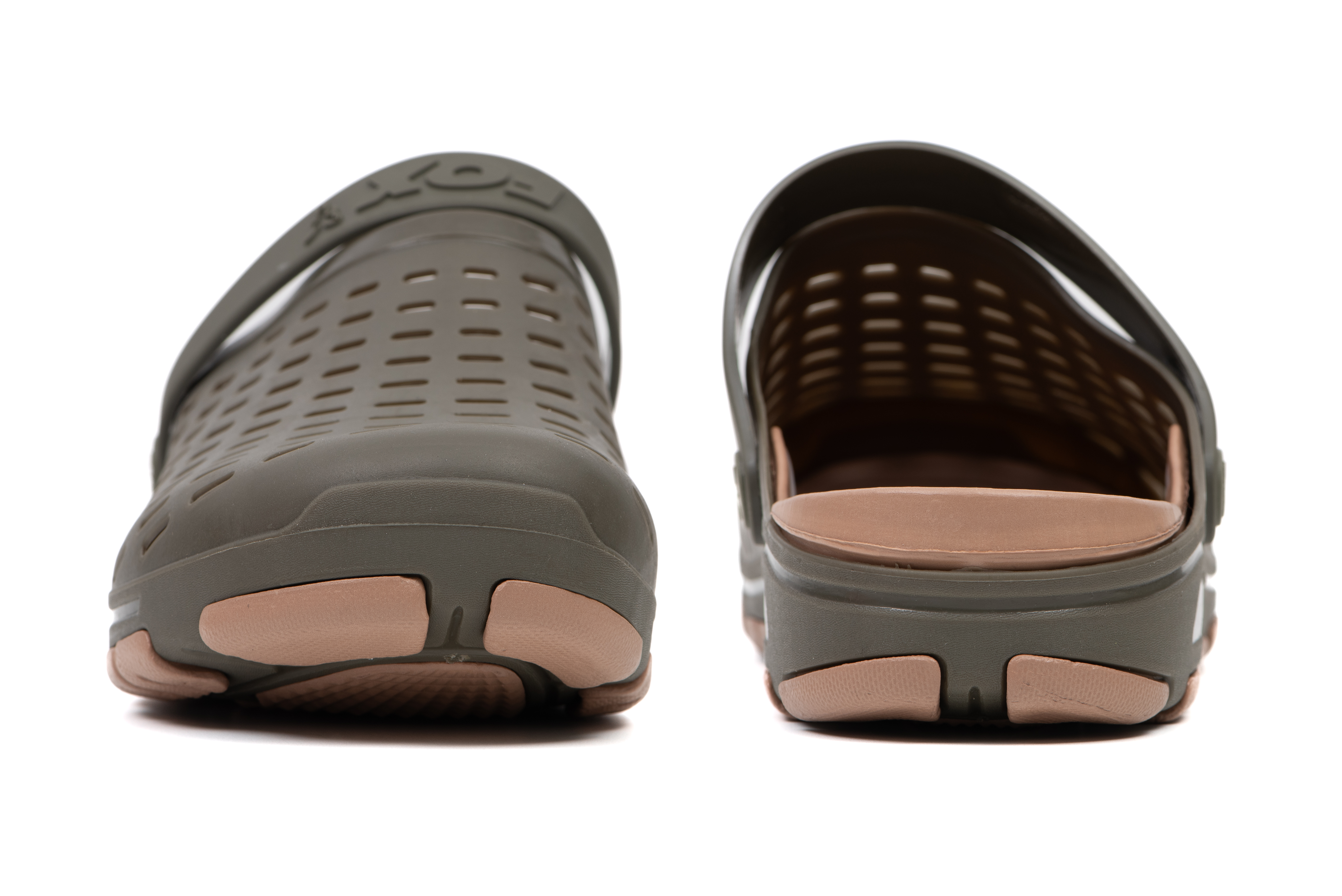 Crocs, Sandale, Gummi, Lochmuster, Beige-rosé Fußbett, Schuhe, Wasserdurchlässig, Crocs-ähnlich, Gummi, Schaumsohle, Sandalen, Clogs, Gummi, Lochstrukturen, Schwarzbraun, Sandal, Clogs, Gummi, Loafer, Perforated