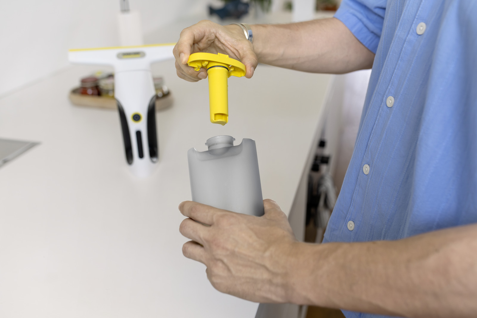 Kunststoffflasche, Silikonspender, Squeeze-Flasche, Tropfschale, Küchenutensil