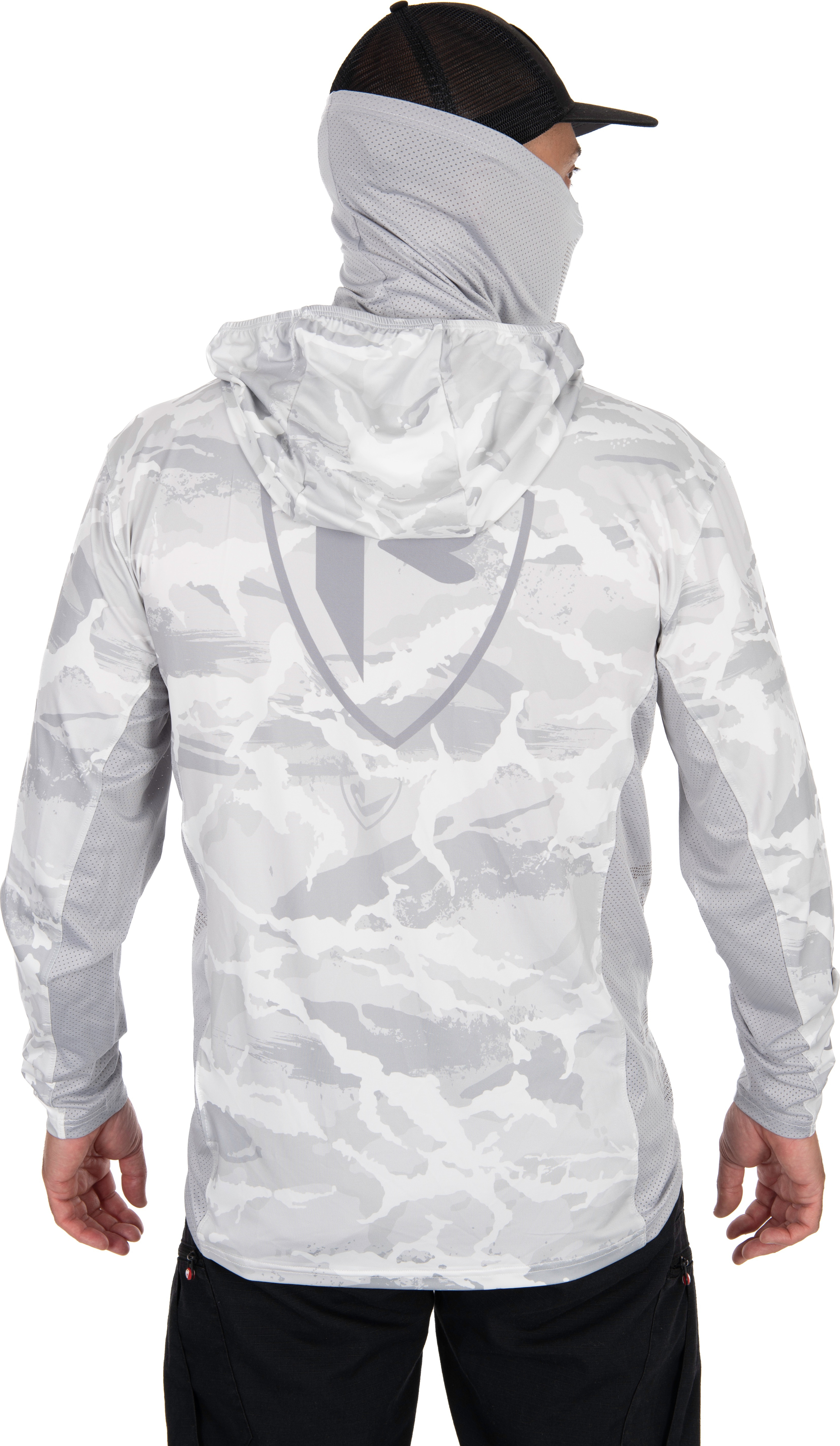 Hoodie, Kapuzenjacke, Camouflage, Grauer Muster, Rückseite, Hoodie, Camo, Hooded jacket, Long sleeve, Mesh back, Hoodie, Camouflage, Hooded jacket, Long sleeve, Athletic wear, Hoodie, Camouflage, Mesh, Longsleeve, Back view