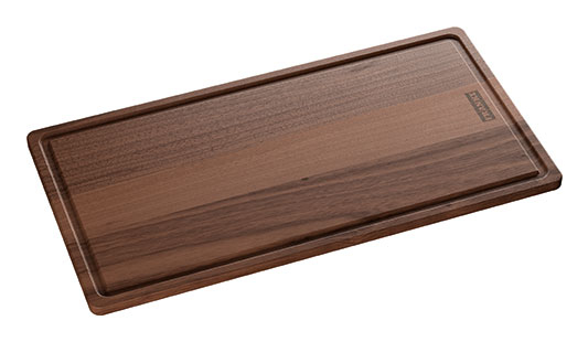 Schneidbrett Walnuss mit Füssen Schneidbrett Walnuss mit Füssen