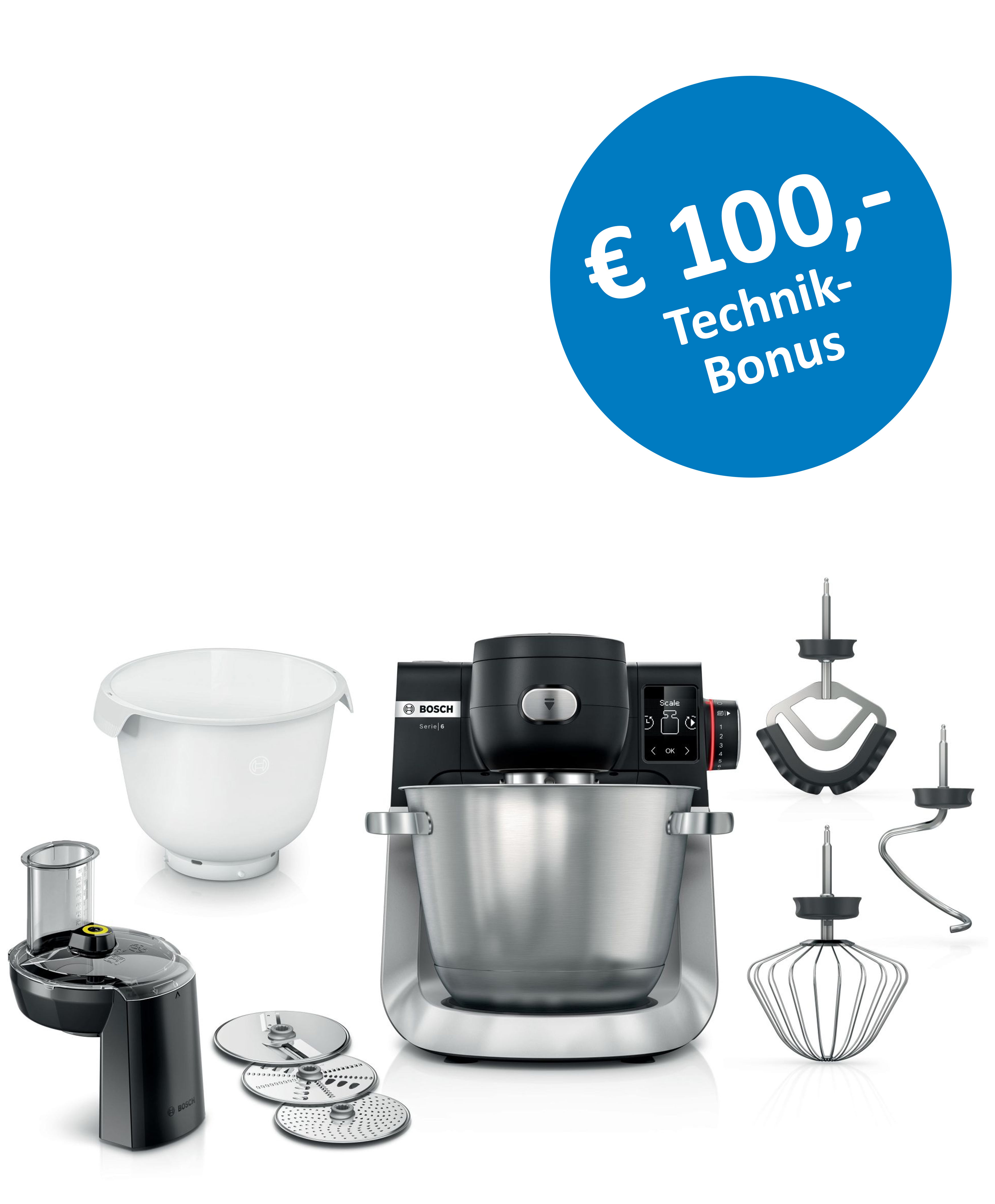 Küchenmixer, Standmixer, Bosch-Mixer, Zubehör enthalten, Edelstahl
