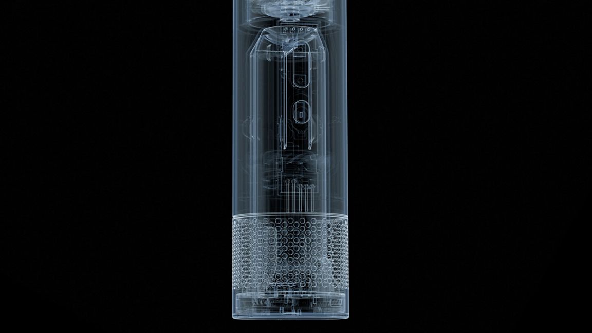 dildo, Sexspielzeug, Vibrator, klarer Tubus, texturierter Boden