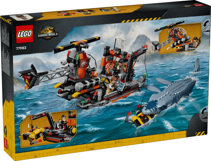 Lego, Jurassic World, Unterwasser-Rettung, Haie, Kranflugzeug