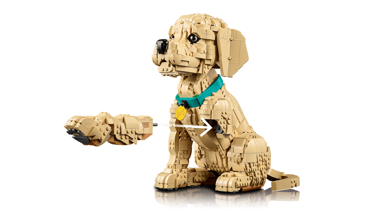 Lego, Hund, Figur, Tierfigur, Kuscheltier