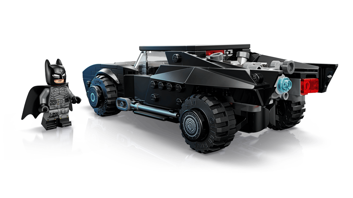 Batman, Batmobile, LEGO, Minifigur, Fahrzeug mit Rädern