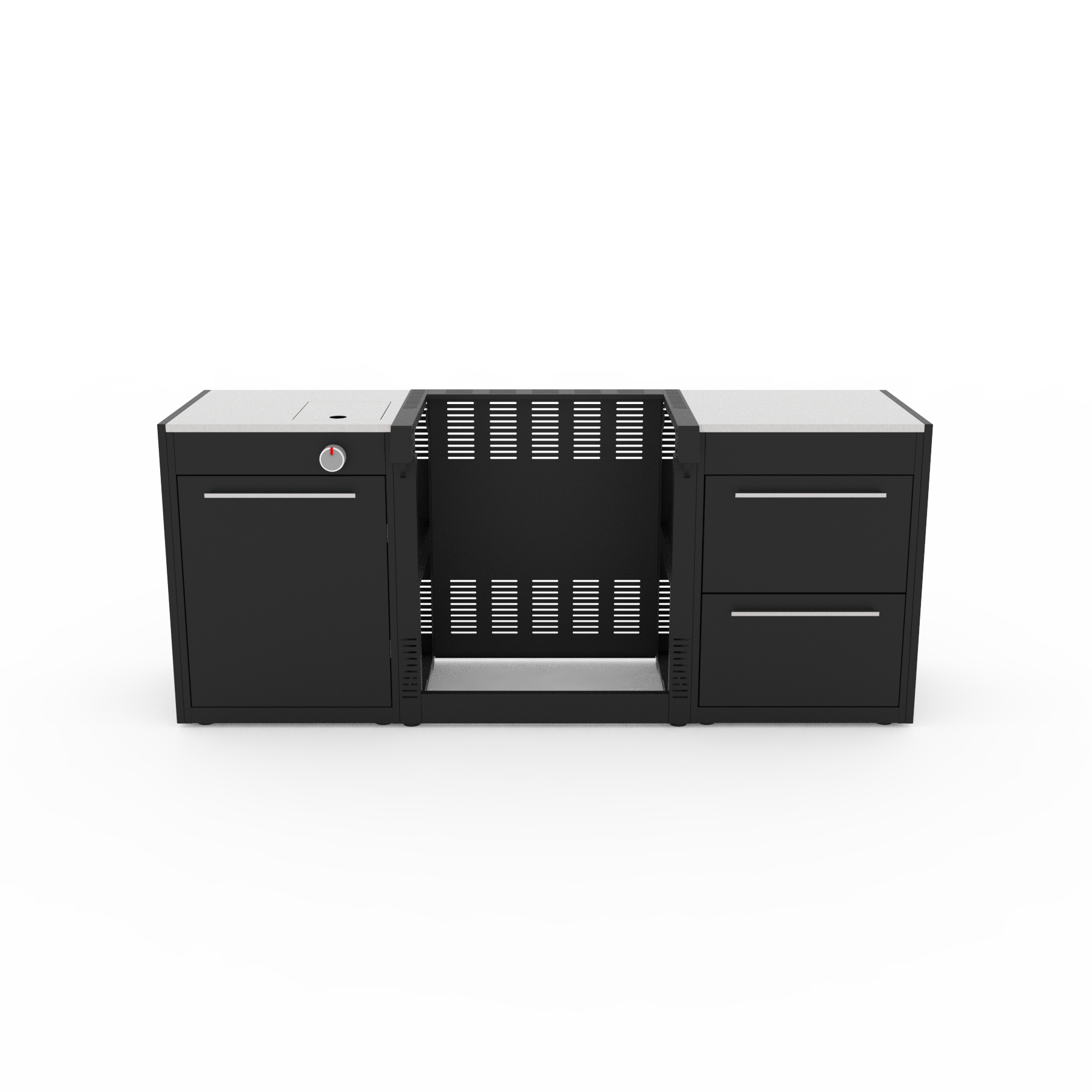 Weber BBQ Kitchen 231 passend für Genesis E-335, S-335, E-435, EX-335, EPX-335, EX-435, SX-435, EPX-435 Schublade, Mobiliar, Kabinett, Hardware, Anrichte