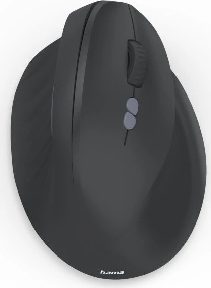 Ergonomische Vertikalmaus EWM-500R, Funk, optisch, 7 Tasten, Schwarz