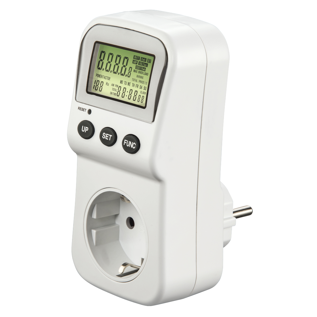 Energiekostenmessgerät mit LCD-Anzeige, digitaler Stromzähler für Steckdose (223561) Energiekostenmessgerät mit LCD-Anzeige, digitaler Stromzähler für Steckdose (223561)