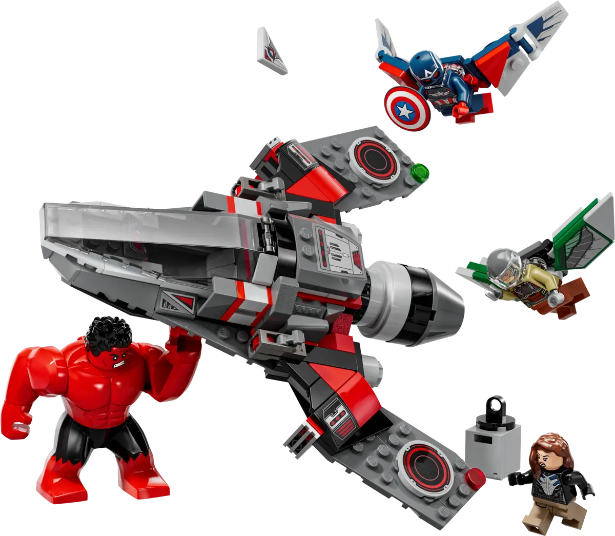 Showdown zwischen Captain America und Red Hulk Showdown zwischen Captain America und Red Hulk