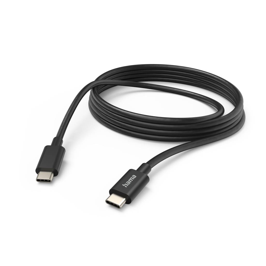 Ladekabel, USB-C - USB-C, 3 m, Schwarz (201593) Ladekabel, USB-C - USB-C, 3 m, Schwarz (201593)