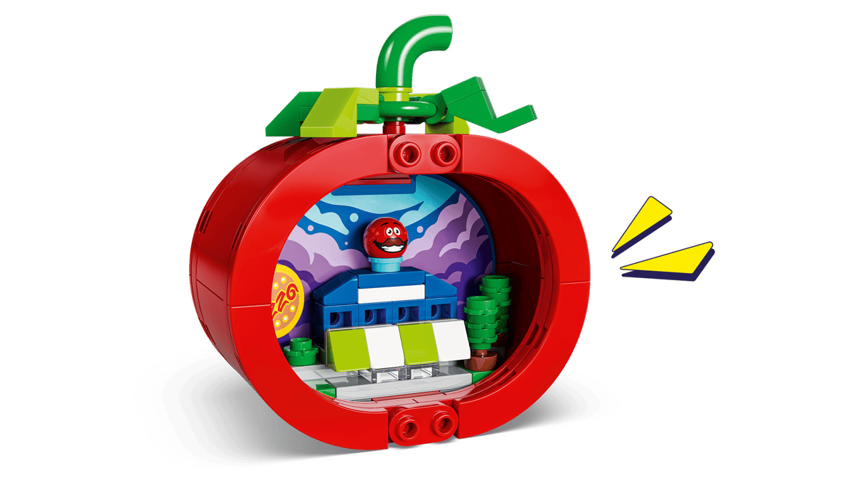 LEGO, Spielzeug, Kreisel, Kirsche?, Musik?