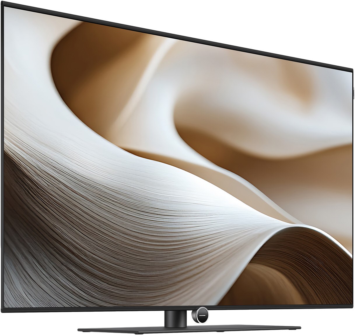 fernseher, display, kurv, 4k, bildschirm