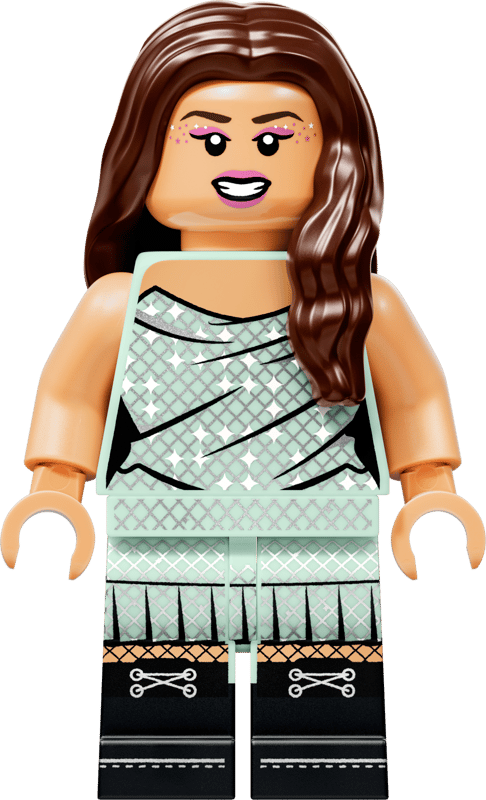 lego, figur, minifigur, outfit, glitter