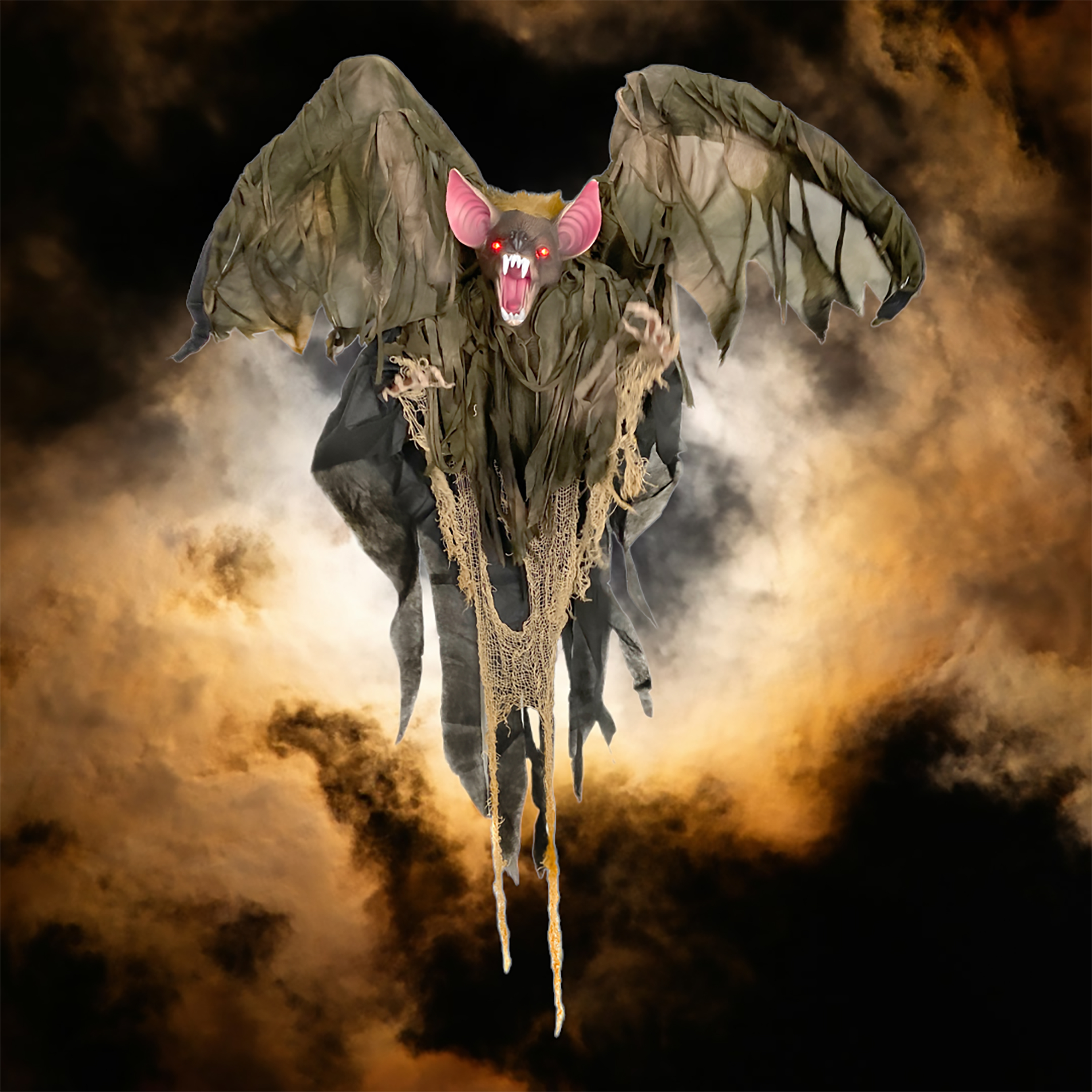 Animierte Fledermaus, hängend