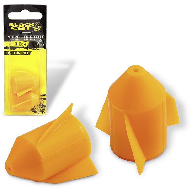 Propeller-Rasseln fluo orange 3,0cm  Propeller-Rasseln fluo orange 3,0cm