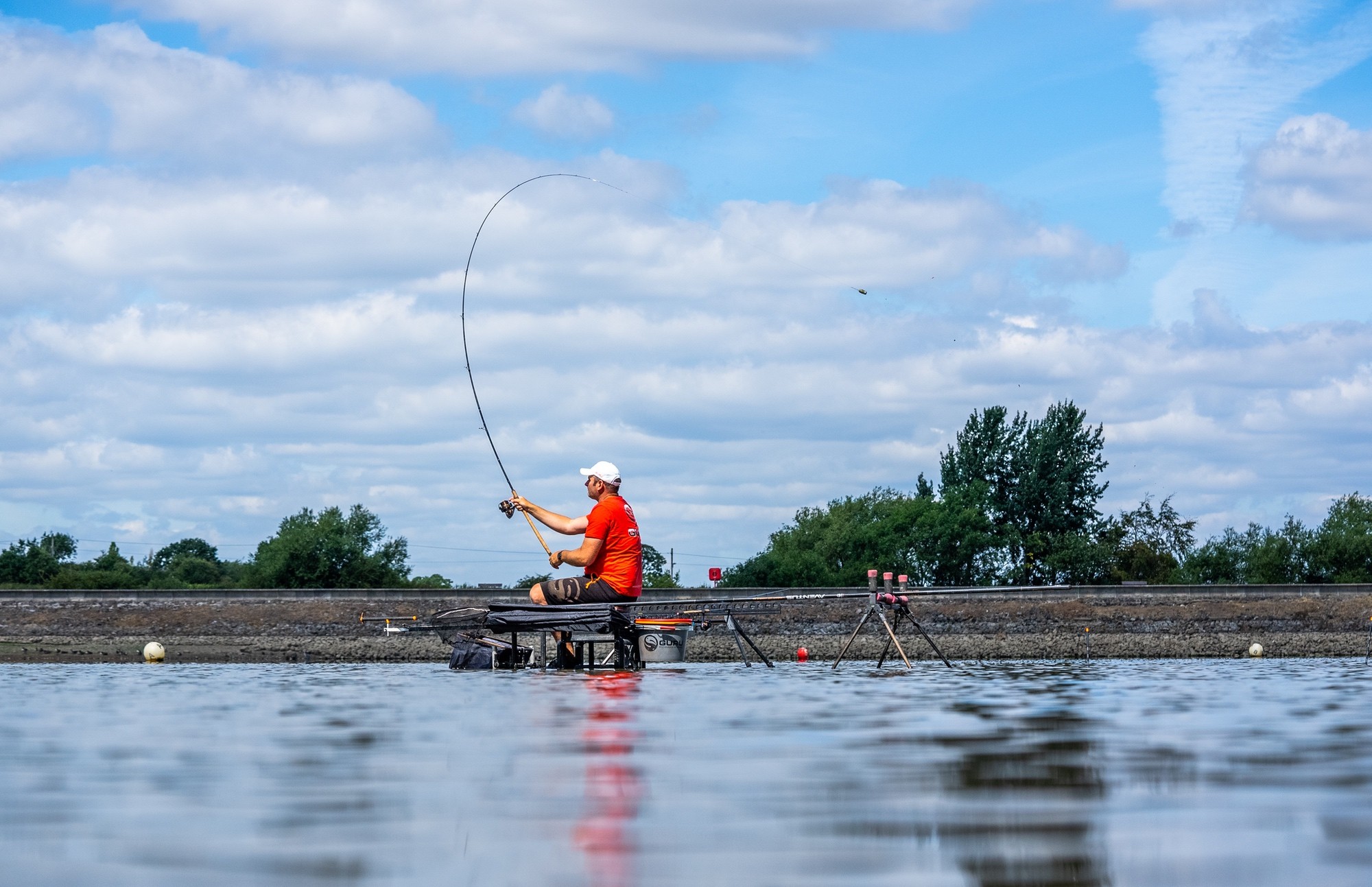 Fischen, Im Freien, Wasser, Hut, Person