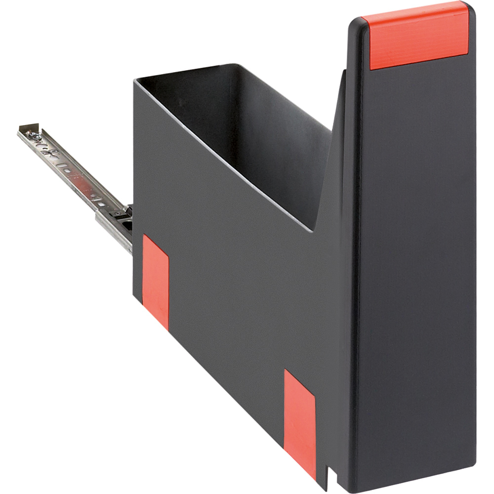 Auszugsystem Cube 10 Seitenschublade-Handauszug Schwarz Auszugsystem Cube 10 Seitenschublade-Handauszug Schwarz