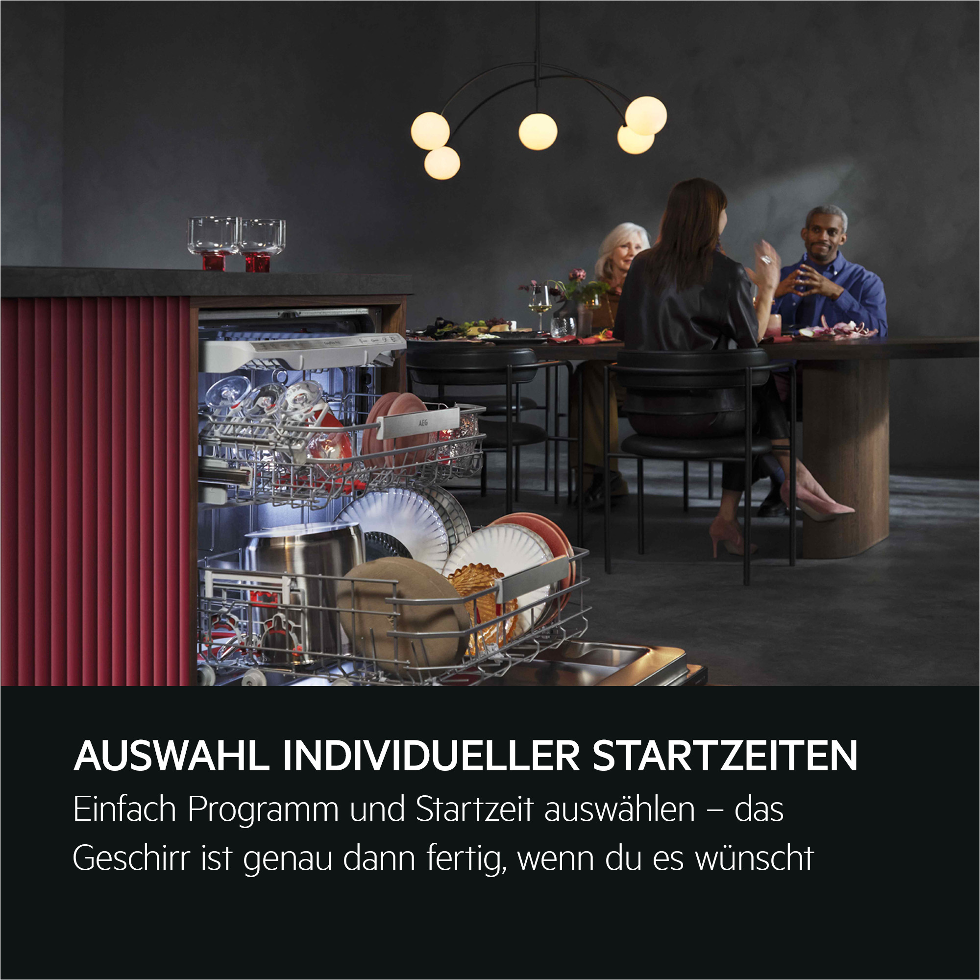 Geschirrspüler, Küche, Geschirr, Geschirrkorb, modernes Interieur