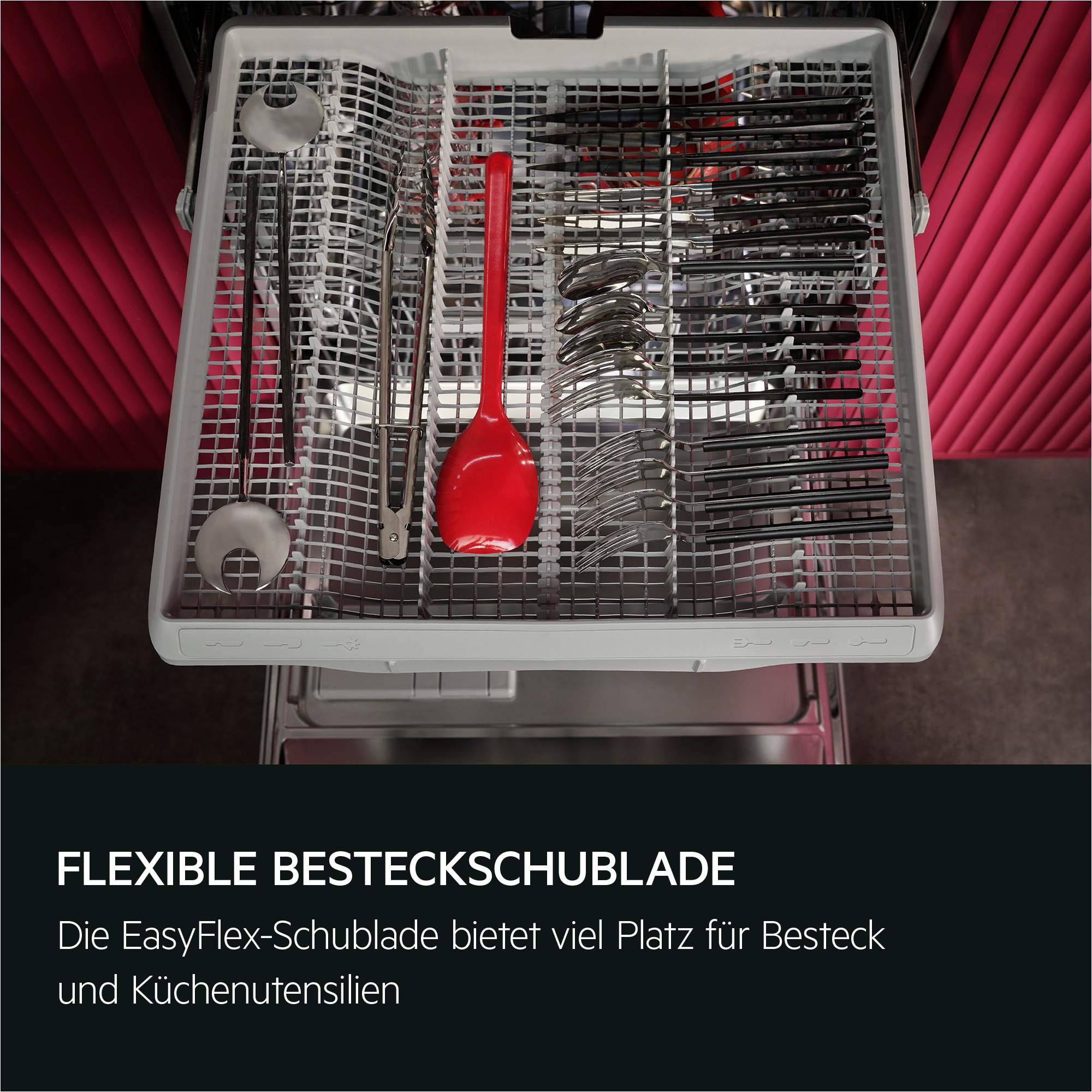 spülmaschine zubehör, geschirrkorb, besteckschublade, red spoon, küchenutensilien organizer