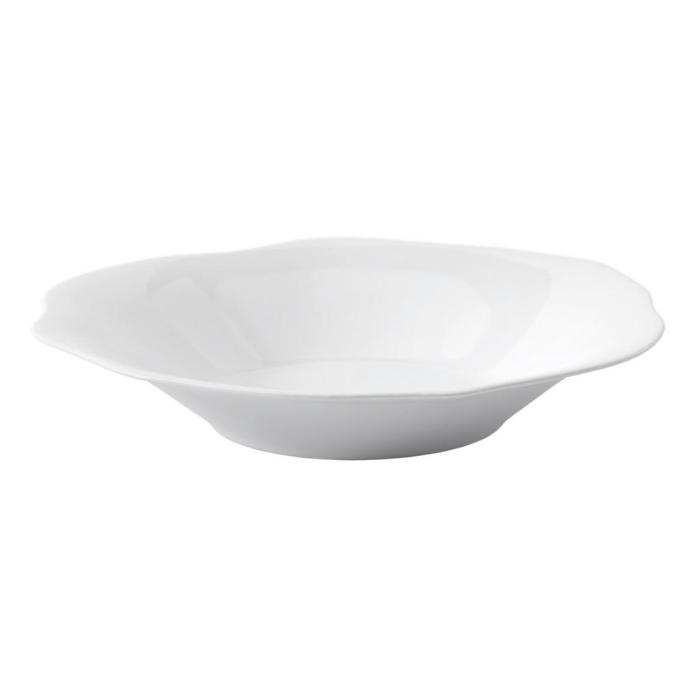 Porzellan-Schale, weiße Schale, Geschirr, Beilage-Schale,  flache Schale